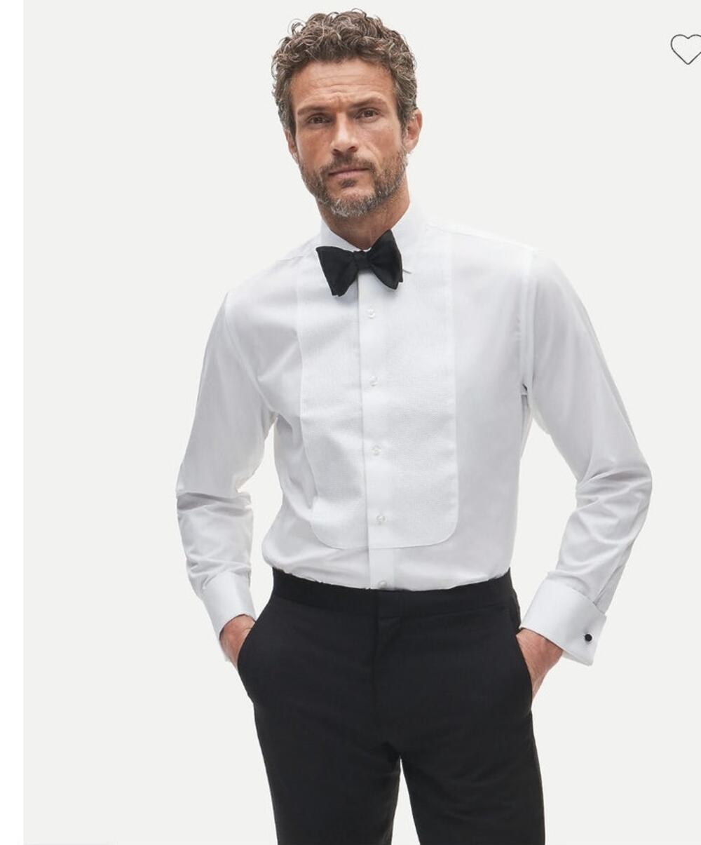 NWT J. Crew Ludlow Slim-fit Premium Fine Cotton Tuxedo Shirt White 16 33